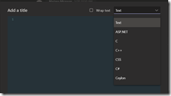 Chat formatting 